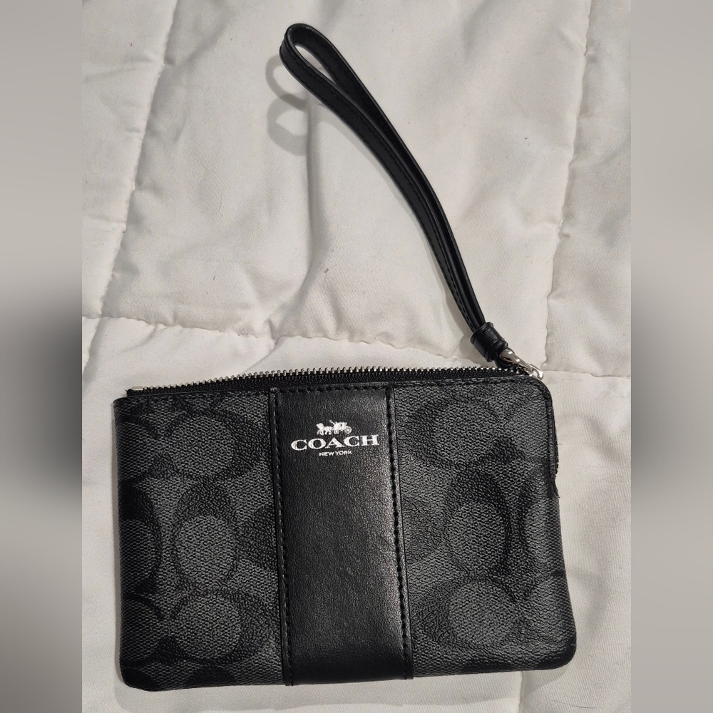 Coach Black Wristlet